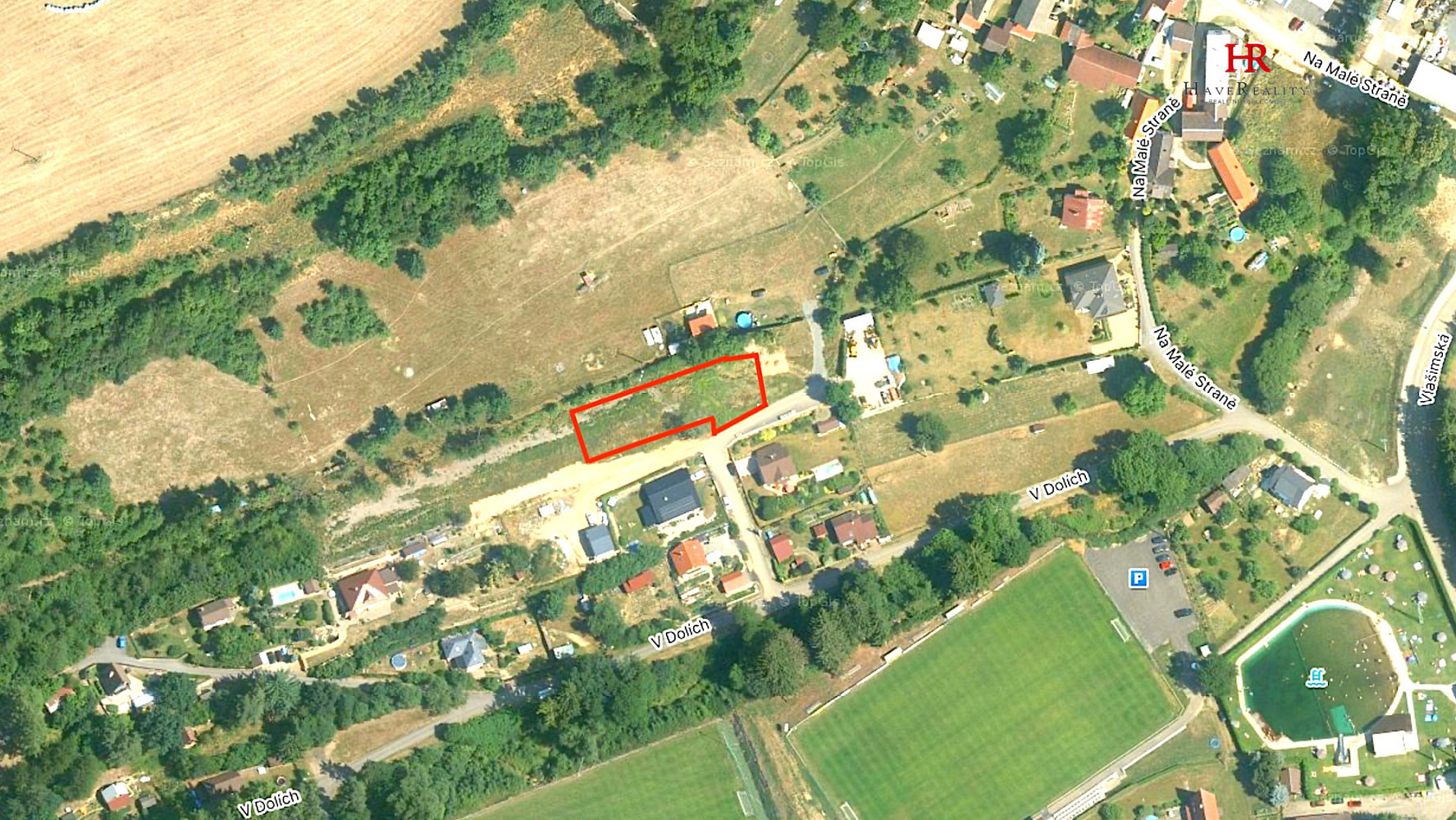 Prodej stavebního pozemku 1 391 m²