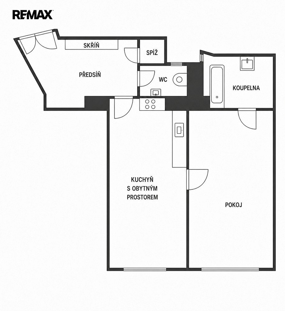 Pronájem bytu 2+kk 58 m² – fotografie 3