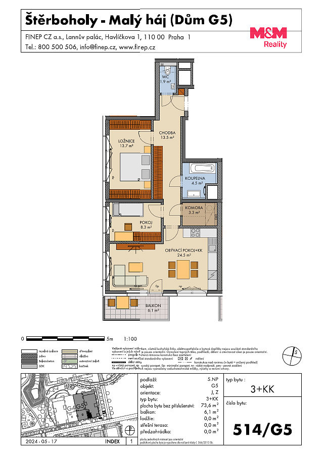 Prodej bytu 3+kk 73 m² – fotografie 3