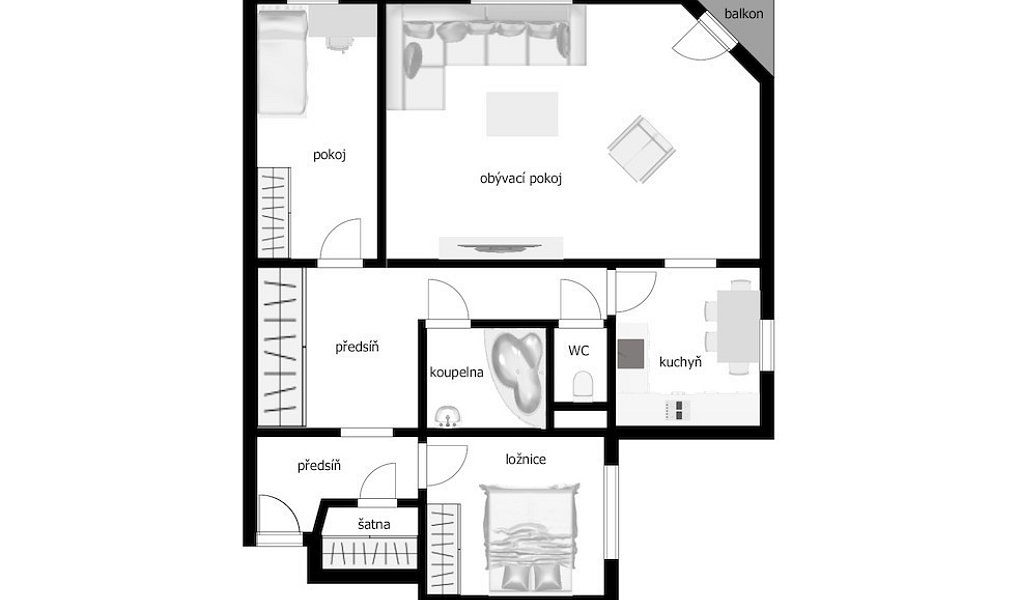 Pronájem bytu 3+1 75 m², Liberec – náhled fotky 20