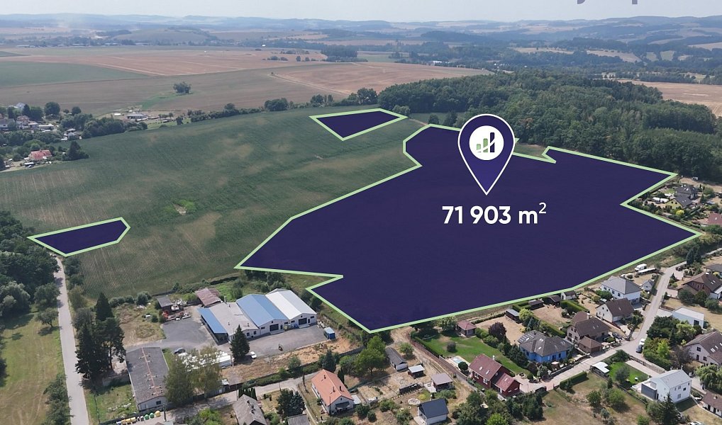 Prodej pole 71 903 m², Bystřice – náhled fotky 2