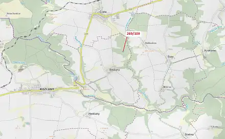 Dražba lesa 1 949 m², Břežany