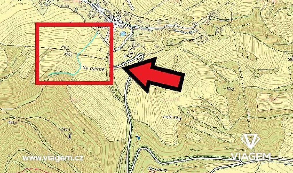 Prodej pole 1 072 m², Velké Losiny – náhled fotky 2