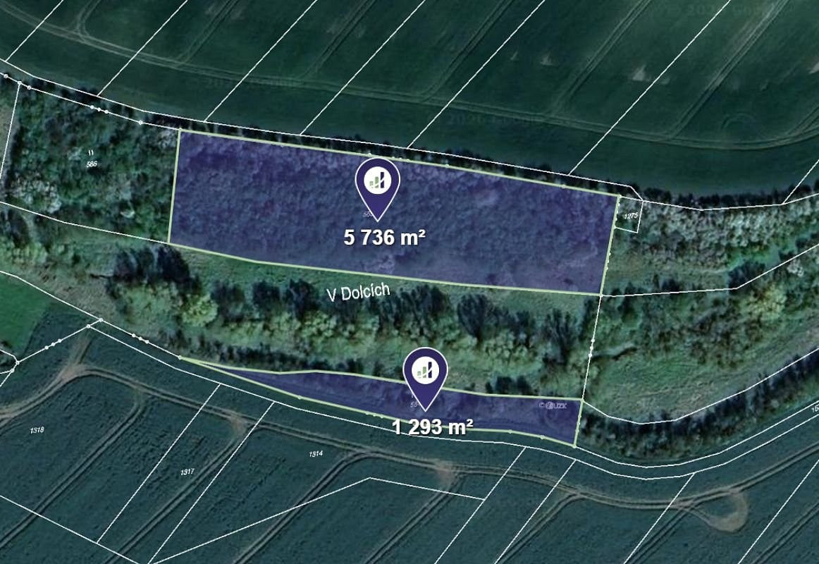 Prodej louky 879 m²