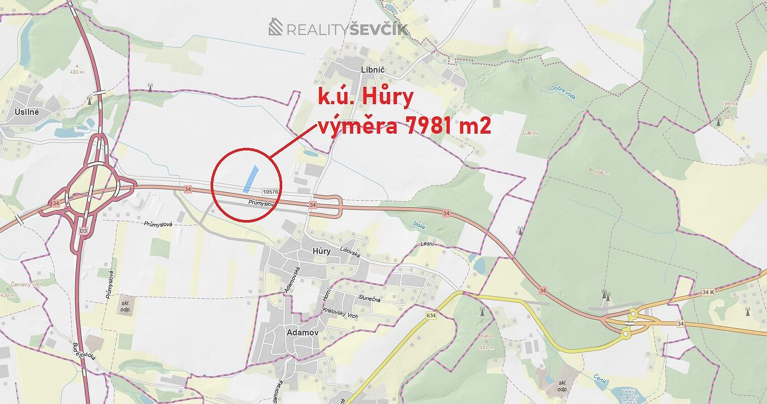 Prodej komerčního pozemku 7 981 m²