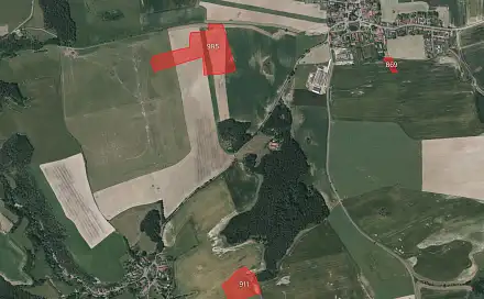 Prodej pole 104 324 m², Hlohovice, okres Rokycany
