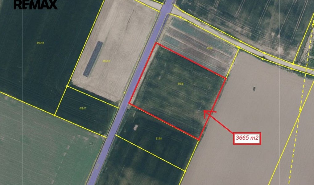 Prodej pole 3 665 m², Terezín – náhled fotky 3
