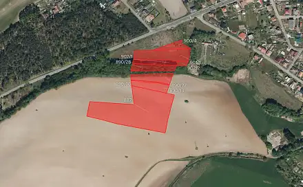 Prodej pole 26 916 m², Živanice, okres Pardubice
