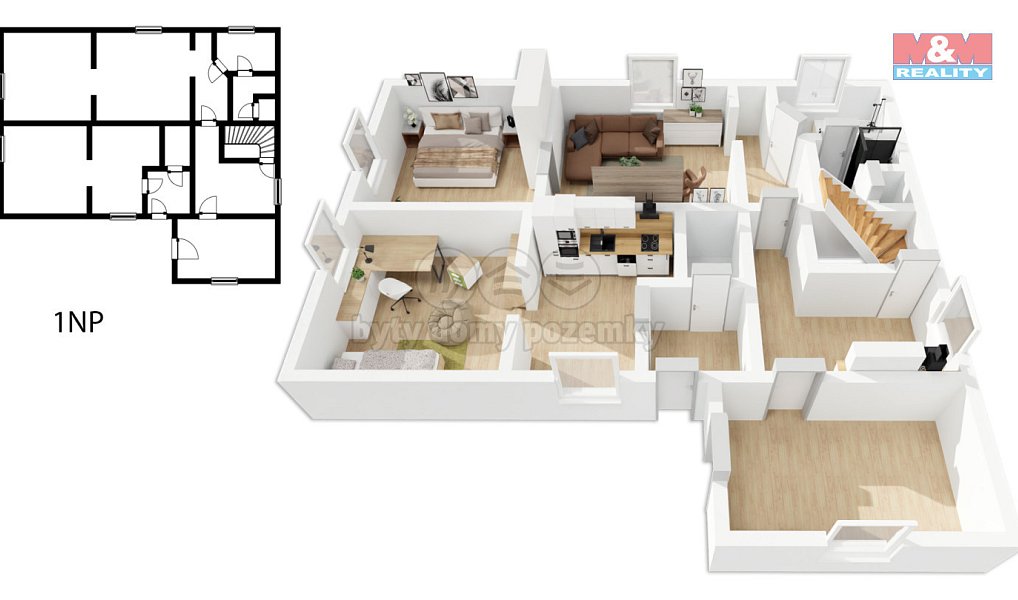 Prodej domu 140 m² s pozemkem 2 049 m², Chabeřice – náhled fotky 17
