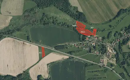 Prodej louky 22 736 m², Prádlo - Novotníky, okres Plzeň-Jih