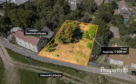 Prodej stavebního pozemku 1 000 m², Podolí, okres Vsetín