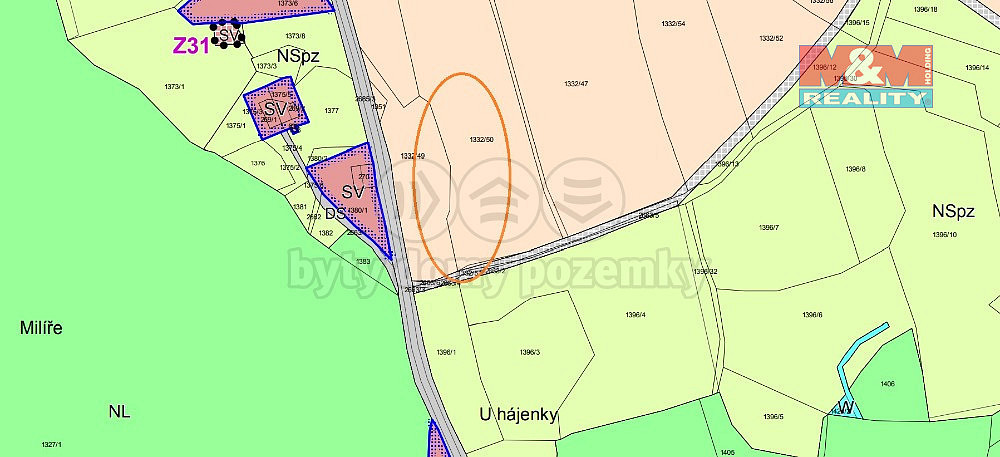 Prodej pole 1 432 m² – další