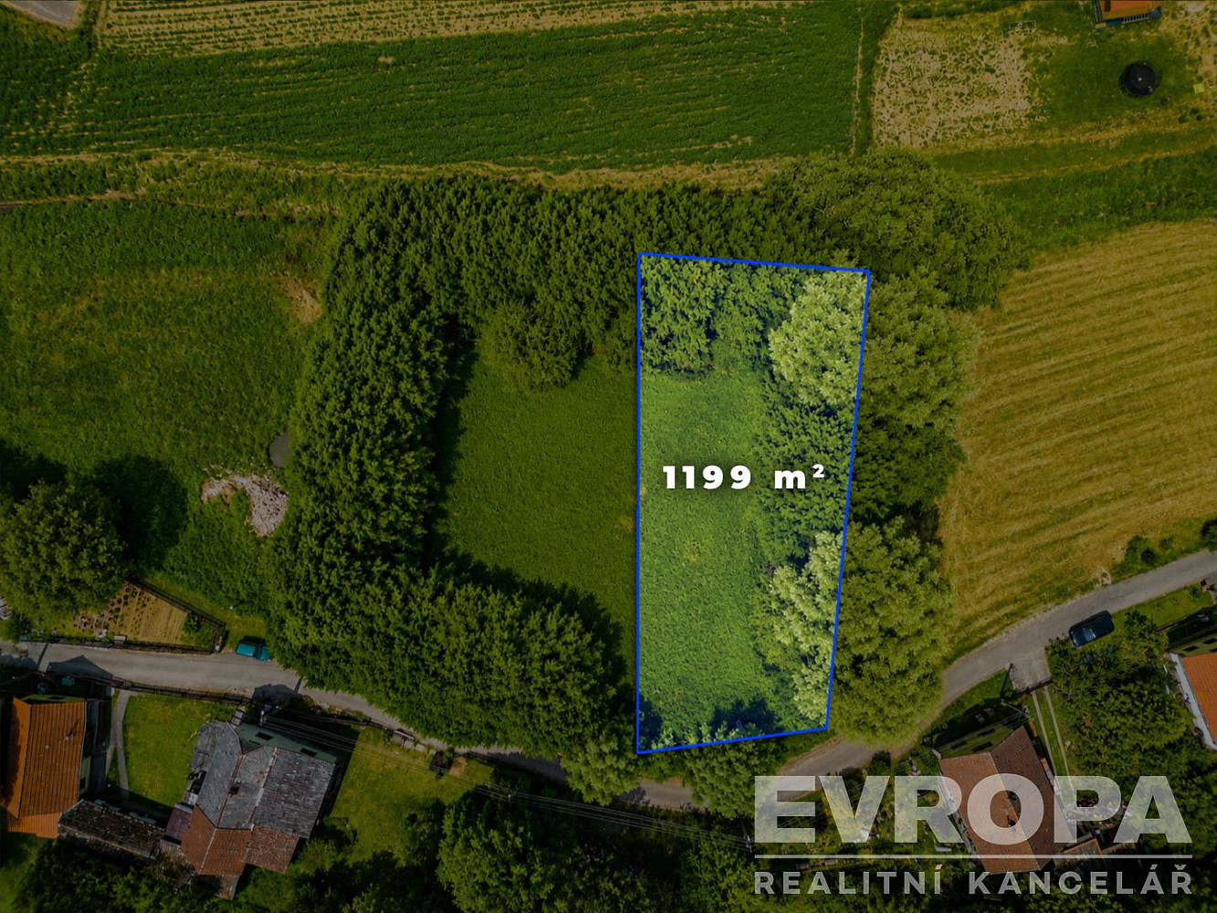 Prodej stavebního pozemku 1 199 m²