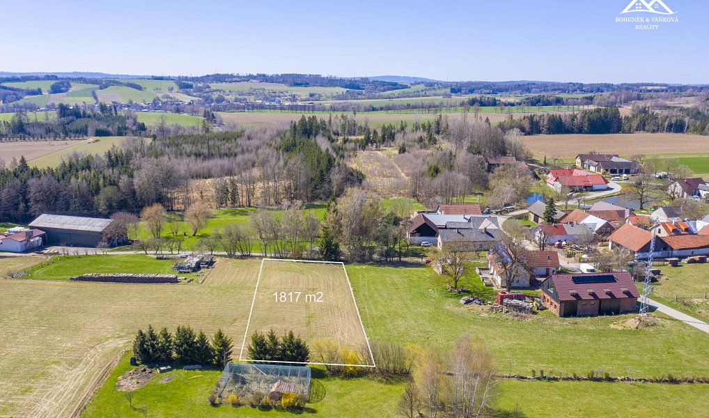 Prodej stavebního pozemku 1 817 m², Horní Krupá – náhled fotky 2