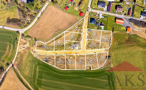 Prodej stavebního pozemku 865 m², Záboří, okres Strakonice