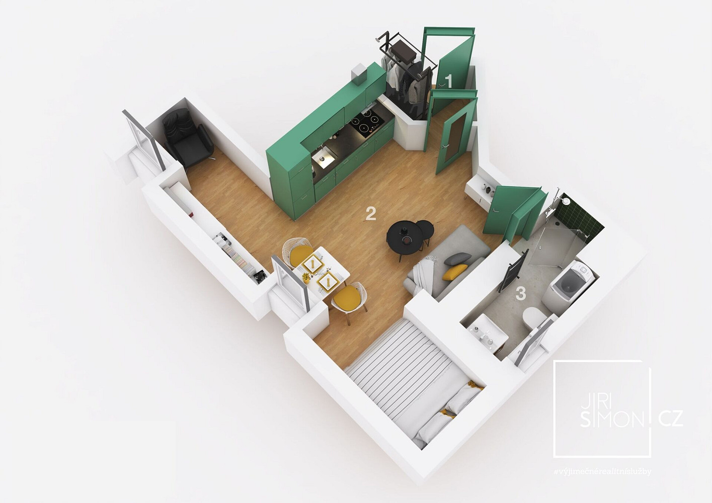 Prodej bytu 1+kk 40 m² — photo 3