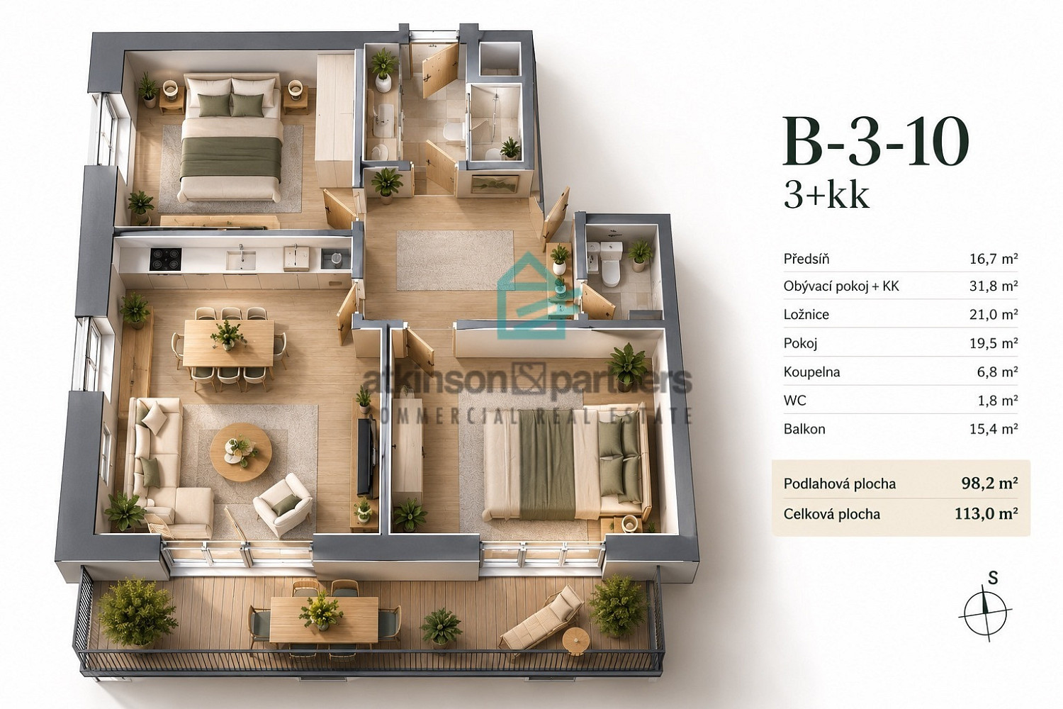 Prodej bytu 3+kk 98 m² – fotografie 3