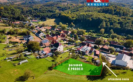 Prodej stavebního pozemku 1 233 m², Závist, okres Blansko