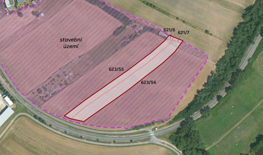 Prodej stavebního pozemku 5 369 m², Zruč nad Sázavou – náhled fotky 2