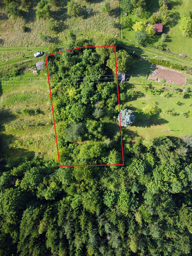 oplocený pozemek - zahradu o výměře 1635m² v obci Lažánky u Blanska u – pohled 3