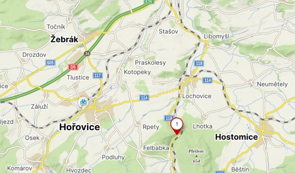 Pronájem bytu 1+kk 38 m², Lochovice – náhled fotky 12
