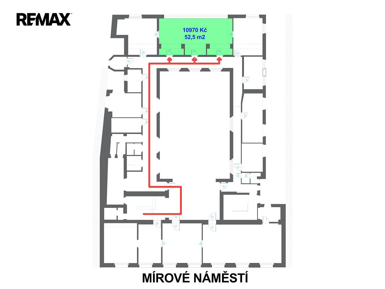 Pronájem kanceláře 53 m² – fotografie 4