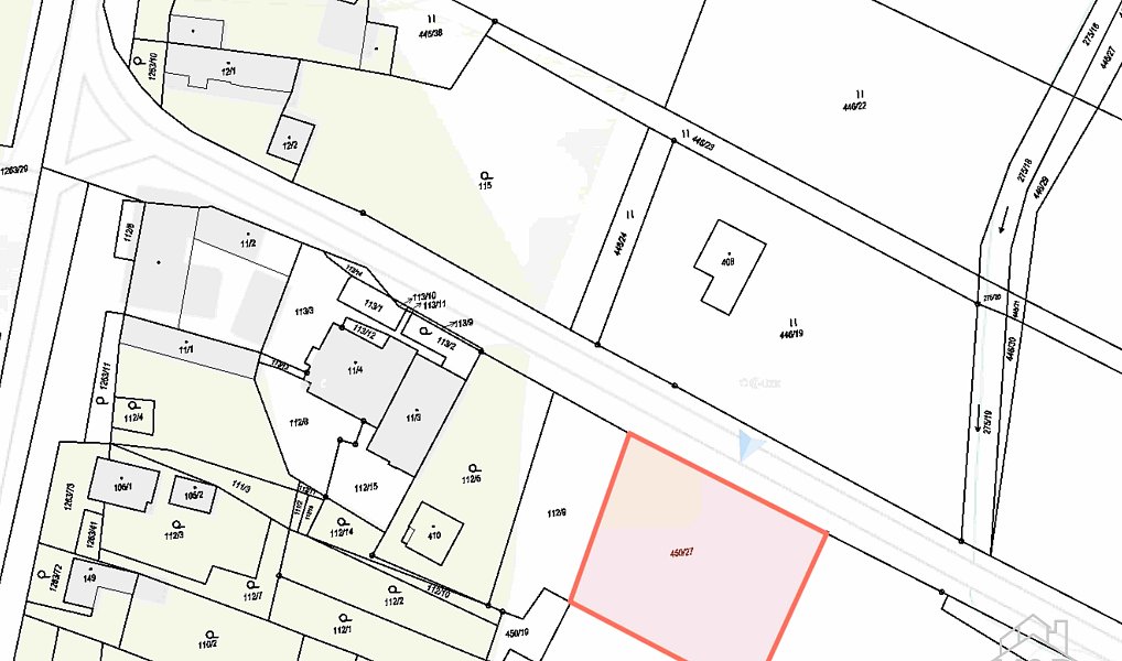 Prodej stavebního pozemku 1 000 m², Sruby – náhled fotky 4