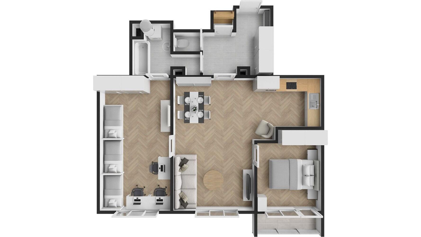 Pronájem bytu 3+kk 86 m² – fotografie 4