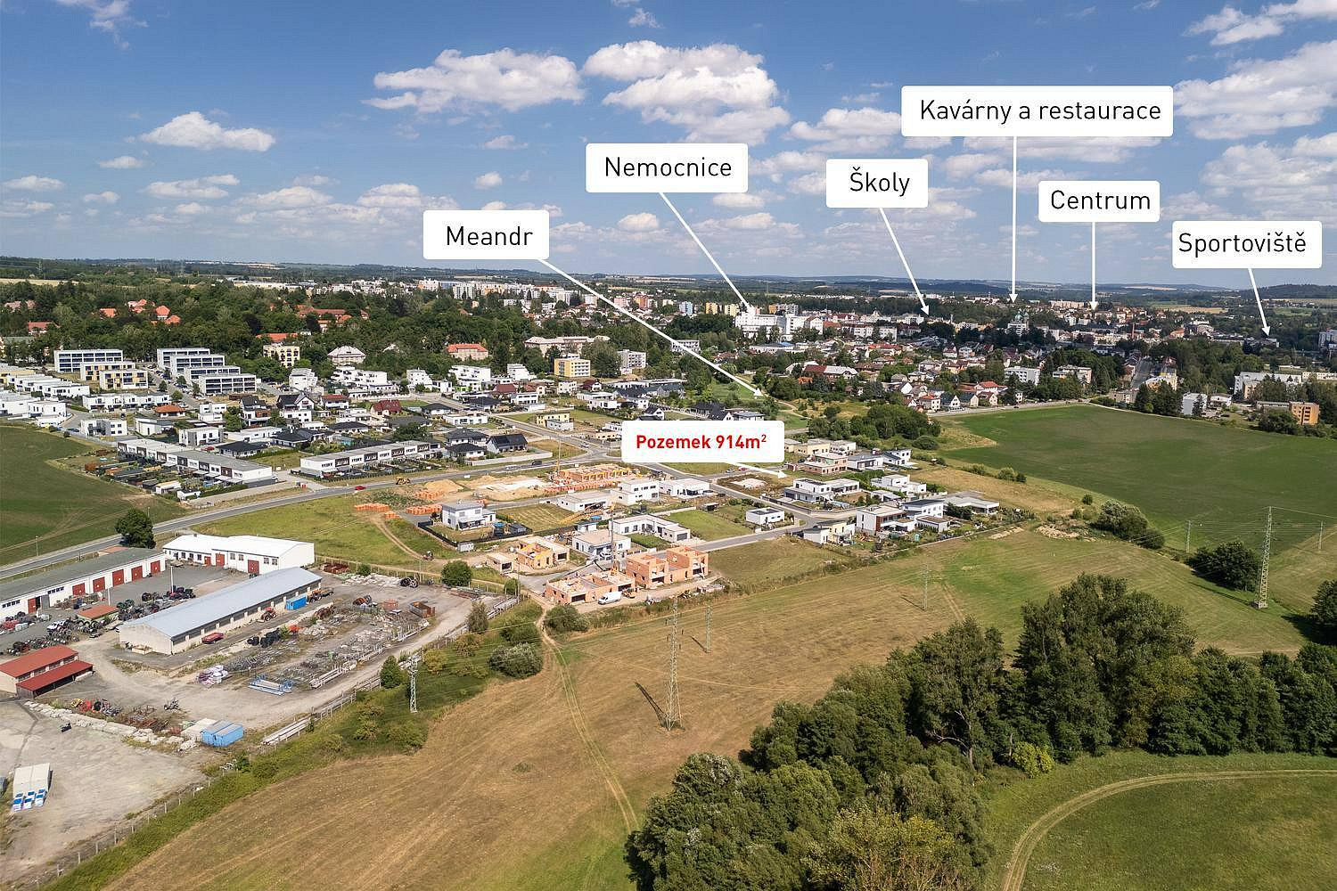 Prodej stavebního pozemku 914 m² – fotografie 3