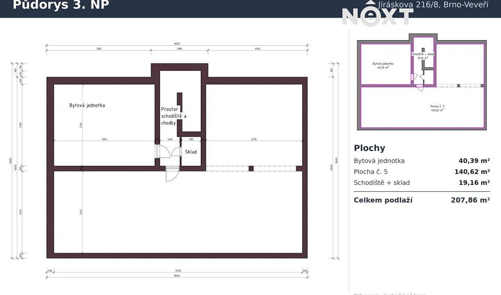 Prodej nájemního domu, činžáku 815 m², Brno – náhled fotky 12