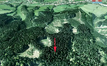 Prodej lesa 16 820 m², Lhota u Vsetína, okres Vsetín