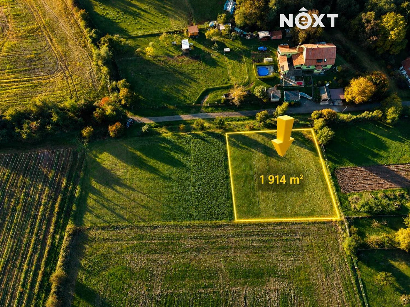 Prodej stavebního pozemku 1 914 m²