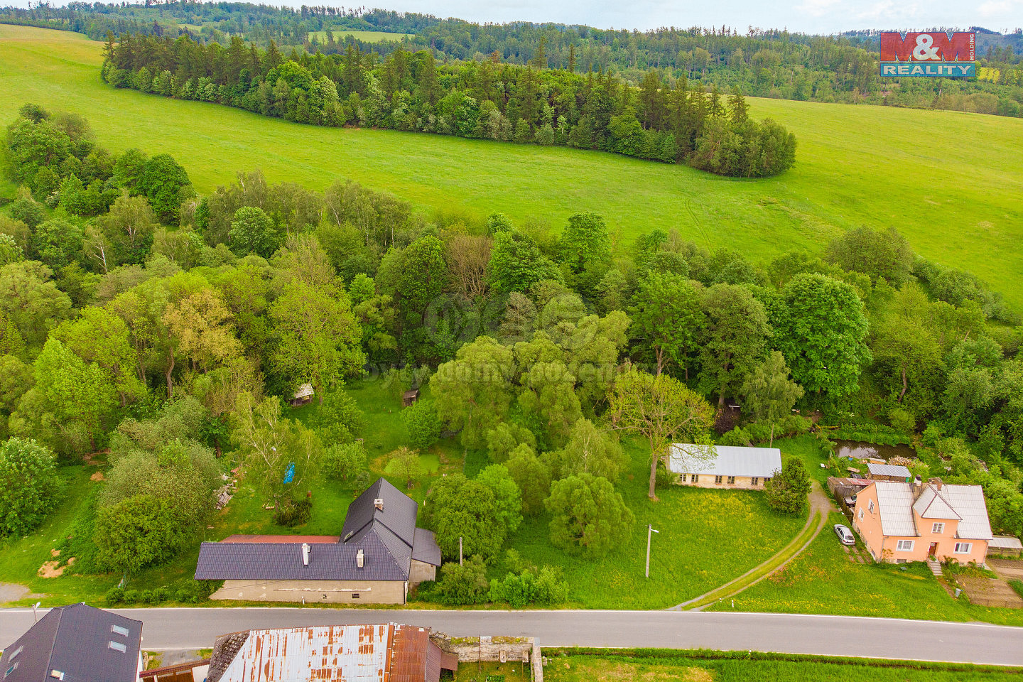 Prodej pozemku k bydlení, 1433 m², Norberčany – pohled 2