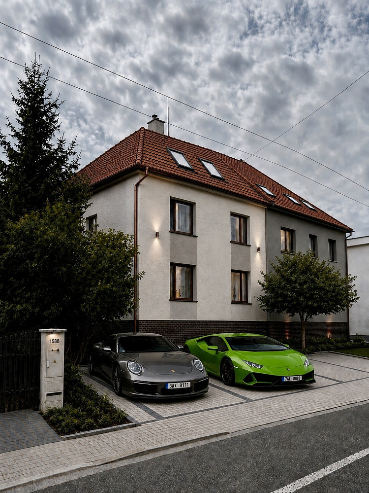 INVESTICE ZLÍN, REKONSTRUKCE RD SE 2 SAMOSTATNÝMI BYTY 3+KK, MO NOST PÚDNÍ VESTAVBY 93 m², ZAHRADA