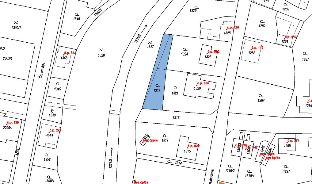Prodej stavebního pozemku 79 m², Řevnice – náhled fotky 2