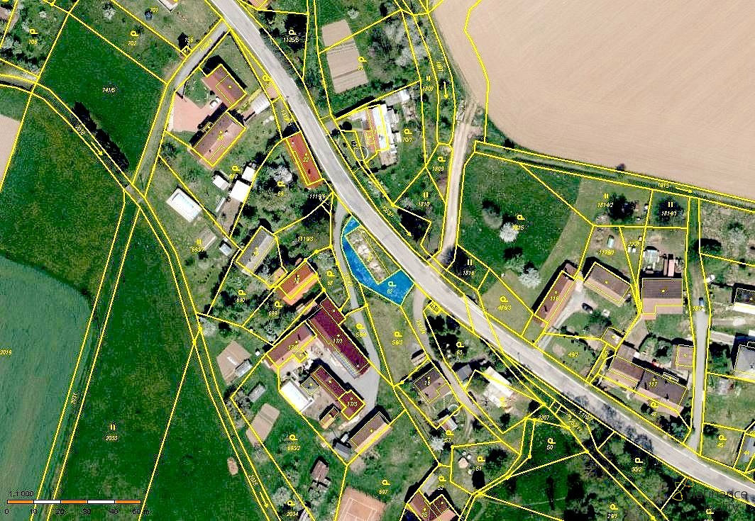 Prodej stavebního pozemku 431 m² – pohled 2