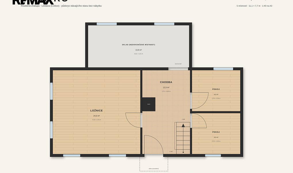 Prodej chaty/chalupy 185 m² s pozemkem 1 001 m², Cvikov – náhled fotky 22