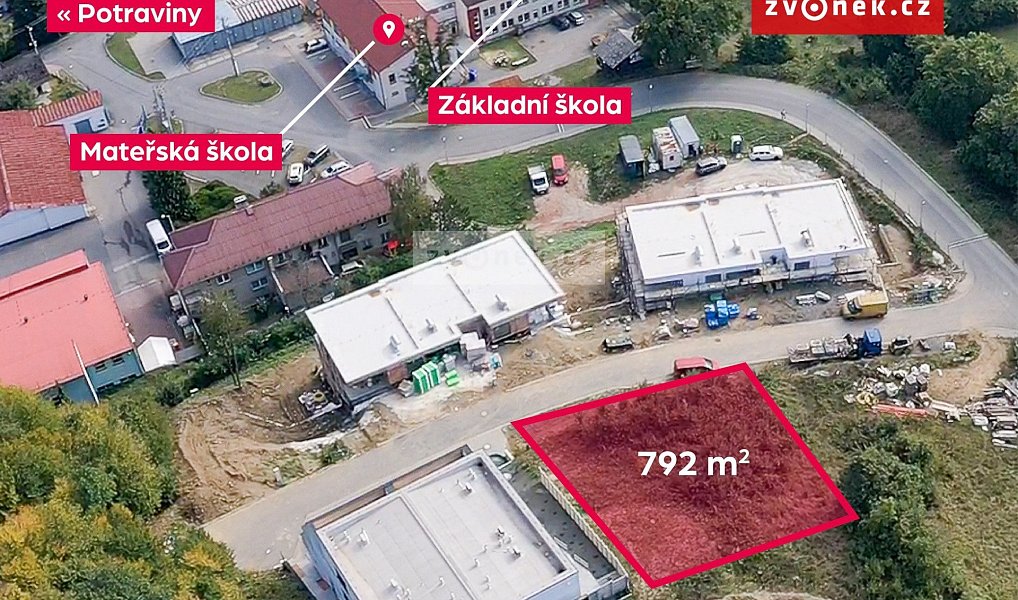 Prodej stavebního pozemku 792 m², Březnice – náhled fotky 3