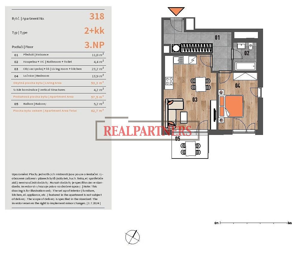 Prodej bytu 2+kk 57 m² — photo 2
