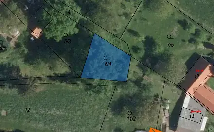 Prodej stavebního pozemku 9 m², Zadní Střítež, okres Tábor