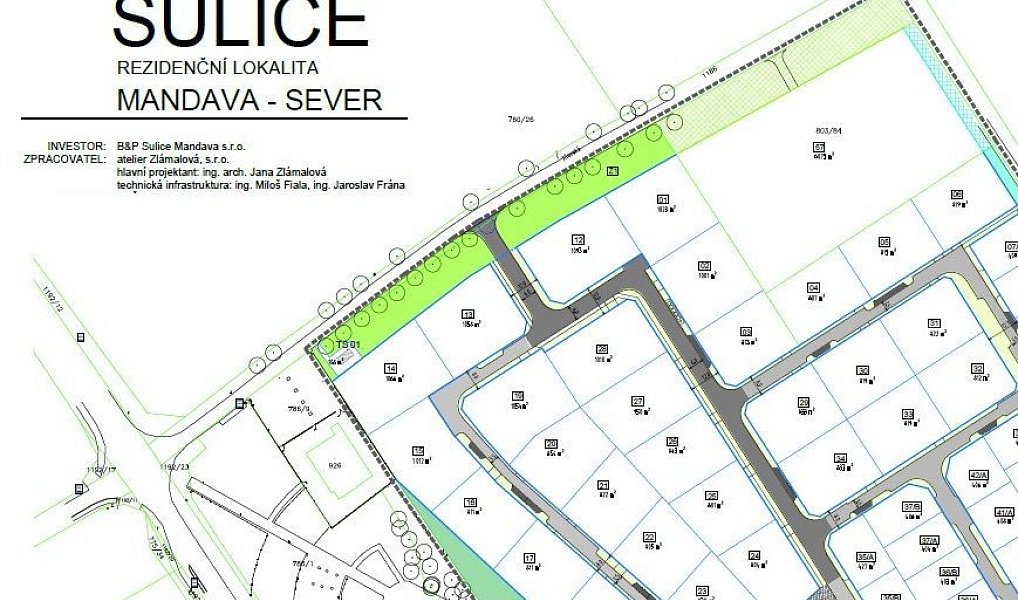 Prodej stavebního pozemku 801 m², Sulice – náhled fotky 6