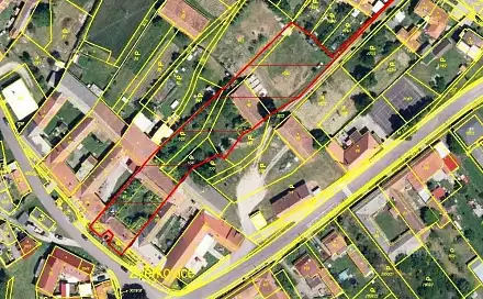 Prodej stavebního pozemku 4 302 m², Zvěrkovice, okres Třebíč