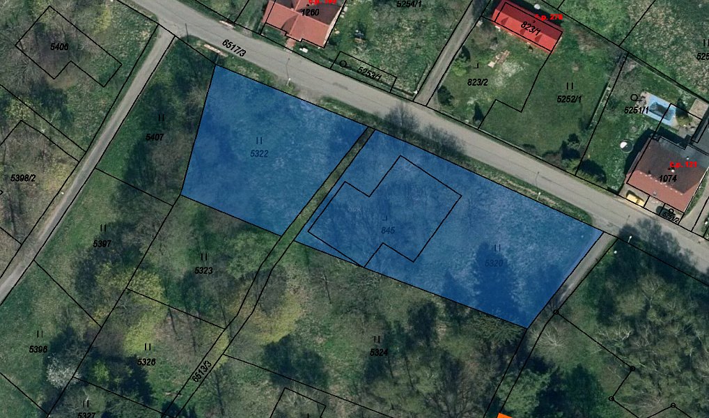 Prodej stavebního pozemku 2 325 m², Jiříkov – fotka 1 z 3