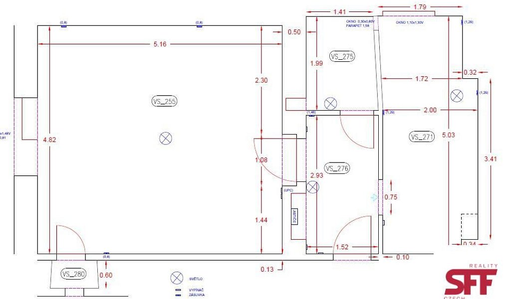 Pronájem bytu 2+kk 43 m², Praha – náhled fotky 8