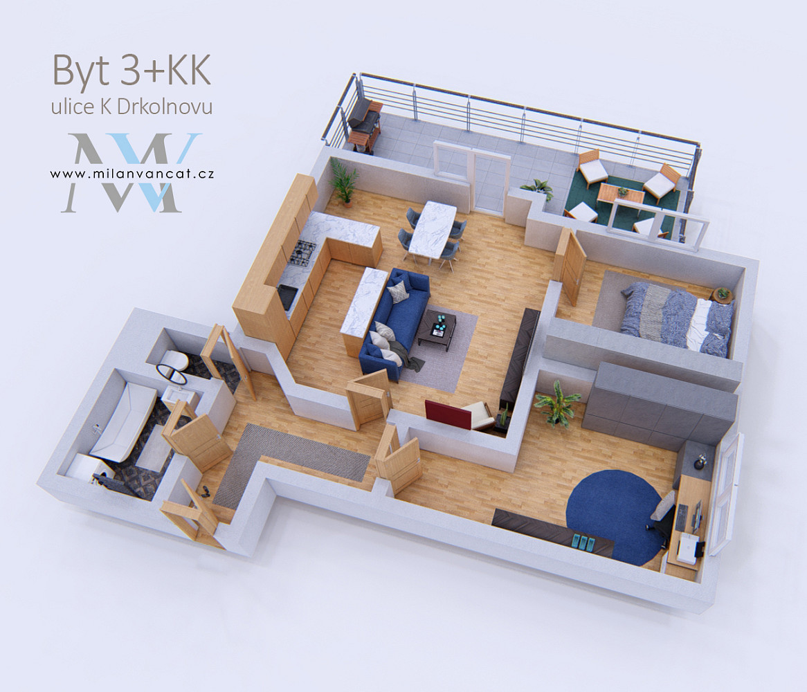 Prodej bytu 3+kk 70 m² – fotografie 3