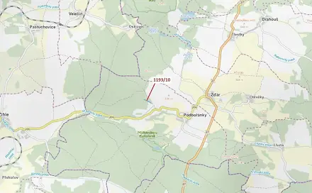 Dražba lesa 4 694 m², Žďár