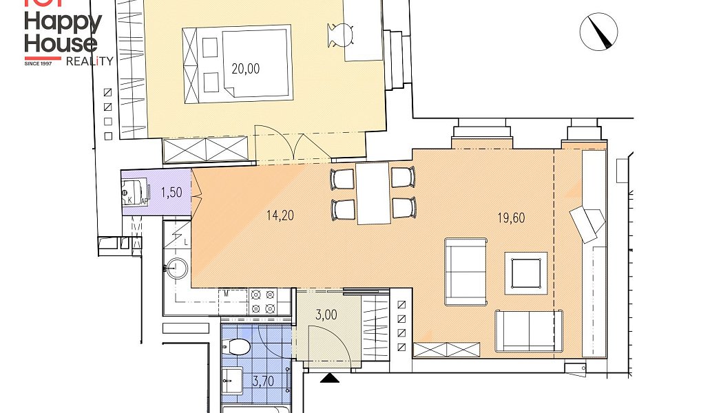 Pronájem bytu 2+kk 62 m², Praha – náhled fotky 15