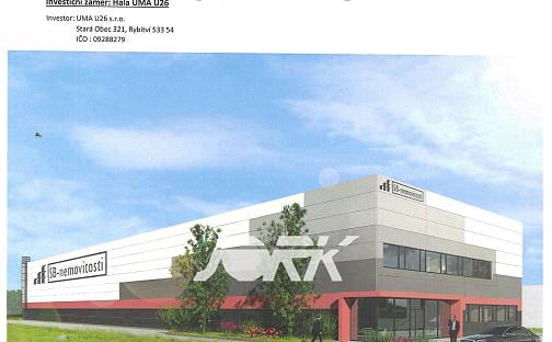 Prodej komerčního pozemku 2 885 m², Pardubice - Semtín