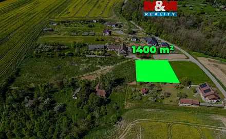 Prodej stavebního pozemku 1 400 m², Halenkovice, okres Zlín