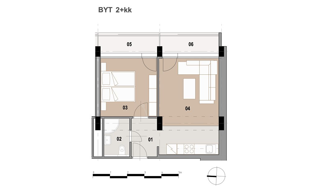 Pronájem bytu 2+kk 36 m², Ostrava – náhled fotky 7